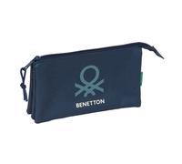 Portatodo Escolar BENETTON BASICS Antracita, Triple Acordeón