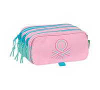 Portatodo Escolar BENETTON Dolce, Triple Cremallera Grande Adaptable