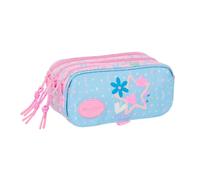 Portatodo Escolar BLACKFIT8 Smile, Triple Cremallera Grande Adaptable