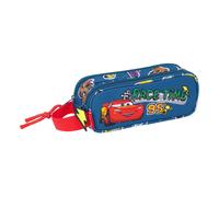 Safta Cars Racing - Portatodo Doble Niño, Estuche Infantil, Estuche Niño, Ideal para Niños en Edad Escolar, Cómodo y Versátil, Calidad y Resistencia, 21x6x8 cm