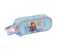 Safta Frozen Ice Magic - Portatodo Doble Niño, Estuche Infantil, Estuche Niño, Ideal para Niños en Edad Escolar, Cómodo y Versátil, Calidad y Resistencia, 21x6x8 cm