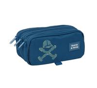 Portatodo Escolar HARPER & NEYER Preppy Navy, Triple Cremallera Grande Adaptable