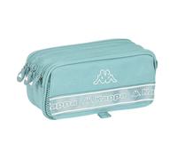 Safta KAPPA - Portatodo Triple Big, Estuche Infantil, Estuche Niño, Ideal para Niños en Edad Escolar, Cómodo y Versátil, Calidad y Resistencia, 21.5x8x10 cm, Color Azul