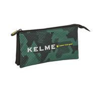 Kelme Camo - Portatodo Triple, Estuche Infantil, Estuche Niño, Ideal para Niños en Edad Escolar, Cómodo y Versátil, Calidad y Resistencia, 22x3x12 cm