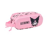 Safta Kuromi 3D - Portatodo Doble 3D, Estuche Infantil, Estuche Niño, Ideal para Niños en Edad Escolar, Cómodo y Versátil, Calidad y Resistencia, 21x6x8 cm
