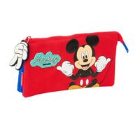 Safta Portatodo Triple Mickey Mouse Good Day – Estuche infantil, ideal para niños, 22x3x12 cm