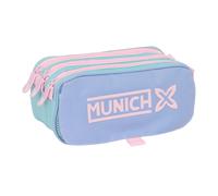 Safta Munich Mellow - Portatodo Triple Big, Estuche Infantil, Estuche Niño, Ideal para Niños en Edad Escolar, Cómodo y Versátil, Calidad y Resistencia, 21.5x8x10 cm