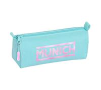 Safta MUNICH SKY - Portatodo con cremallera y compartimiento, Estuche Infantil, Estuche Niño, Ideal para Niños en Edad Escolar, Cómodo y Versátil, Calidad y Resistencia, 21x7x8 cm, Color