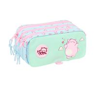 PEMBE The Pink Cat - Portatodo Triple Big, Estuche Infantil, Estuche Niño, Ideal para Niños en Edad Escolar, Cómodo y Versátil, Calidad y Resistencia, 21.5x8x10 cm