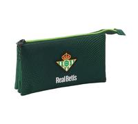 Safta Portatodo Triple Real Betis Balompié – Estuche infantil 22x3x12 cm Verde