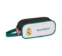 Safta REAL MADRID EQUIPACIÓN 26/27 - Estuche Triple Cremallera, Ideal para Niños de 5 a 14 Años, Cómodo y Versátil, Calidad y Resistencia, 21x7x8.5 cm