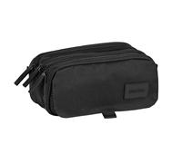 Portatodo Escolar SAFTA Basics Negro, Triple Cremallera Grande Adaptable