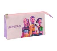 Safta Portatodo Iconic K-Pop Demon Hunters Triple Estuche infantil 22x3x12 cm