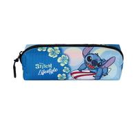 Disney Estuche portatodo cuadrado Lilo y Stitch Lifestyle Fan 2.2 Azul 22 x 9 cm