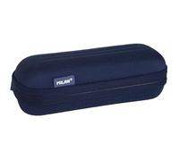 Portatodo ovalado semirígido serie 1918. azul marino MILAN, 2.56x7.48x3.35