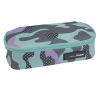 Portatodo ovalado Turquoise Camouflage, turquesa y lila