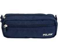 MILAN Portatodo rectangular Serie 1918 2 cremalleras Azul marino 210x85x61 mm