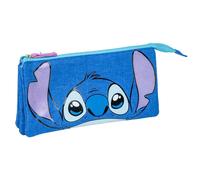 Portatodo Stitch Disney triple - 22.5 × 21.5 × 2 cm