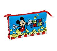 Portatodo Triple de Mickey Mouse Happy Smiles, 220x30x120 mm