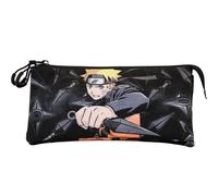 Educa Borrás Estuche portatodo triple Naruto Weapons ECO Negro 23 x 11 cm