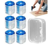 Portatornillos - Bandeja de tornillos magnética fuerte, accesorio antideslizante de seis piezas para taladros | Organizador de talleres para principiantes y trabajadores.