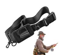 Portatramo de correa de pesca, soporte de bola de cinturón de cintura de pesca,3er cinturón de cintura portátil de mano - Banco de pesca con mosca, equipos de pesca y equipos, accesorios p