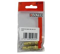 Portatubo M6 SX-15 para Antorcha MIG Solter, Cobre de Alta Resistencia, Con Resorte Integrado, 2 Unidades en Blíster, Soldadura Profesional Precisa y Duradera
