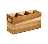 Portautensilios De Cocina En Madera Rústico Extra Grande Para Accesorios De