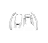 Portavasos Acero Inoxidable Para Coche Marco Decorativo Cubiertas Para Colocar Botellas Café Para Toyota Para Corolla E210 2019-2021 2022 2023 2024 Interior Coche(A Silver)