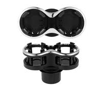 Portavasos Coche Portavasos para Coche 2 En 1 Soporte Universal para Botella De Agua De Doble Orificio, con Base Ajustable, Organizadores Automáticos Estables Antivibración