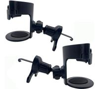Portavasos Coche Soporte de Bebidas para Rejillas de ventilación de Coche 2PCS Titular de Botellas de Bebidas para Automóvil Bebida Copa Sostenedor Ajustable,Negro