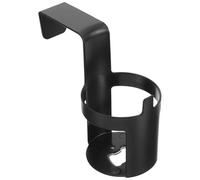 Portavasos Colgante para Coche de Plástico Negro, Base Giratoria