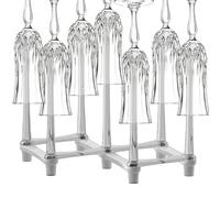 Portavasos creativo genérico - 9,65 x 7,28 pulgadas soporte para tazas escurridor | Soporte de secado de tazas telescópico, organizador de almacenamiento de cocina para agua, café, té