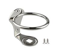 Portavasos de acero inoxidable, soporte de pared con 2 tornillos para barco, yate, coche, camión