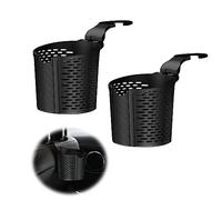 Portavasos de Agua para Camión Universal de Automóvil Posavasos para Coche Asiento Negro De Copa Universal Multifuncional Ganchos Copa para Teléfono Vaso de Agua Taza de Café(2 Piezas)
