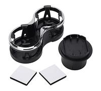 Portavasos de Coche 2 en 1, Soporte Dual para Botellas de Bebida con Pared Interior elástica, Organizador Multifuncional para Tazas de té con Leche, cenicero y Otros Objetos;