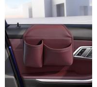Portavasos de cuero para puerta de coche para ventana, organizador de boca | Organizador universal de cuero para bebidas y teléfono, bolsillo de almacenamiento para puerta de coche, anticaída