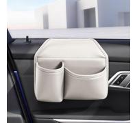 Portavasos de cuero para puerta de coche para ventana, organizador de boca | Organizador universal de cuero para bebidas y teléfono, bolsillo de almacenamiento para puerta de coche, anticaída