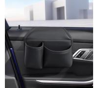 Portavasos de cuero para puerta de coche para ventana, organizador de boca | Organizador universal de cuero para bebidas y teléfono, bolsillo de almacenamiento para puerta de coche, anticaída
