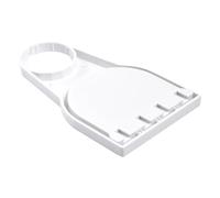 Portavasos de detergente para ropa y dispensador de suavizante de tela, bandeja plegable para organización y almacenamiento de baño, perfecto para botellas de detergente y suavizante