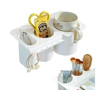 Portavasos de Escritorio Porta, Botellas de Agua Portabebidas Portavasos Multifuncional para la Oficina, Adecuado para Guardar Vasos de Agua, Cables de Datos para teléfonos móviles, etc.