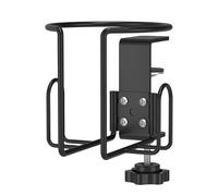 Portavasos de oficina - Diseño de clip que evita derrames | Soporte ajustable y seguro para bebidas de escritorio | Se adapta a escritorios, mesas, sillas de ruedas, se sobre superficies