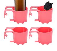 Portavasos de piscina 4 piezas organizador de clip estable antigoteo | Portavasos para bebidas y cerveza, gafas de sol, protector solar, cerveza, teléfono, natación, playa, jardín, valla