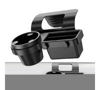 Portavasos - Dispensador de tazas | Organizador de botellas para bicicleta | Caja de almacenamiento de coche con soporte para teléfono, gestión de cables, ganchos para llaves, soporte seguro para