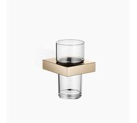 Portavasos Dornbracht con vaso de cristal, modelo de pared, 83400780-47, Color: Champán