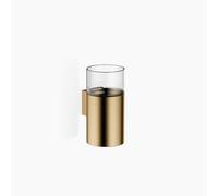 Portavasos Dornbracht, modelo de pared, con cristal transparente, 83400979-39, Color: Latón oscuro cepillado
