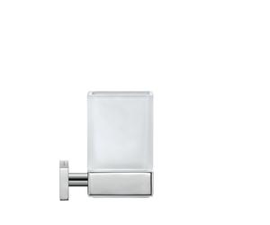 Portavasos Duravit Karree incl. cristal, mate, cromo, 0099511000