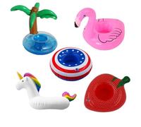 Portavasos Flotante,5 Piezas Portavasos Hinchable para Piscina Flotante para Piscina Mini Hinchable para Fiesta en la Playa, Fiesta Temática en la Playa
