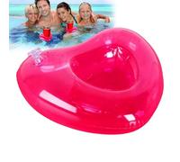 Portavasos Flotante | Portavasos Inflable - Bandeja Inflable Corazón PVC Playa Fiestas Lago Actividades Acuáticas Verano Terraza
