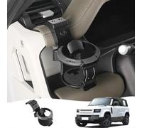 Portavasos frontal de calidad hecho para Land para Rover para Defender 2020-2026 para salpicadero, accesorio de almacenamiento seguro de botellas para conducción todoterreno, (fila delantera)